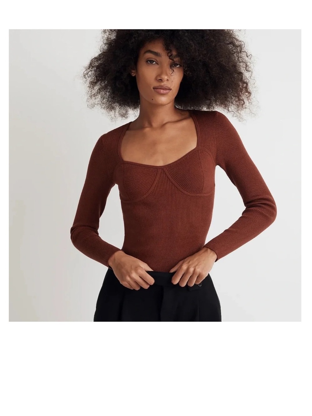 NWT Madewell RIBBED TOP